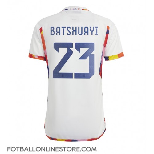 Billige Belgia Michy Batshuayi #23 Bortetrøye VM 2022 Kortermet